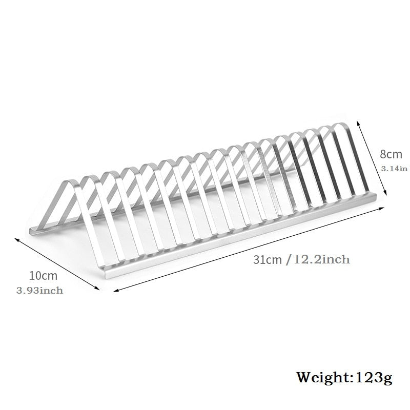 Stainless Steel Barbecue Grill Holder Smoking Rib Racks Grilling BBQ Accessories Outdoor Roasting Stand Picnic Utensil 12inch