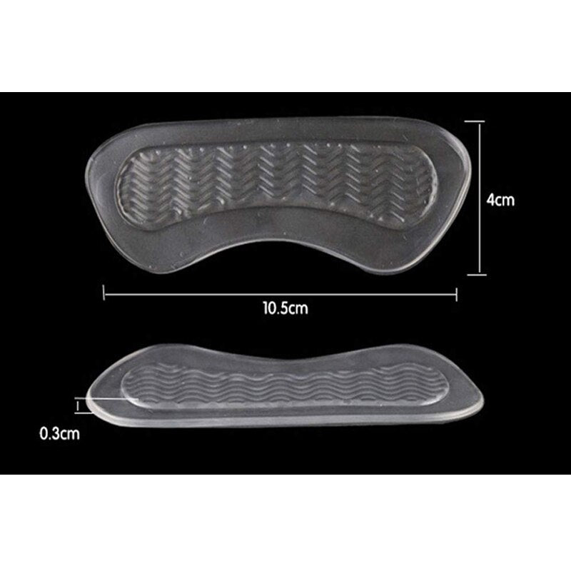 1 Pair Soft Silicone Gel Women Heel Inserts protector Foot feet Care Shoe Insert Pads Insole Cushion Feet Care Accessories HD-X