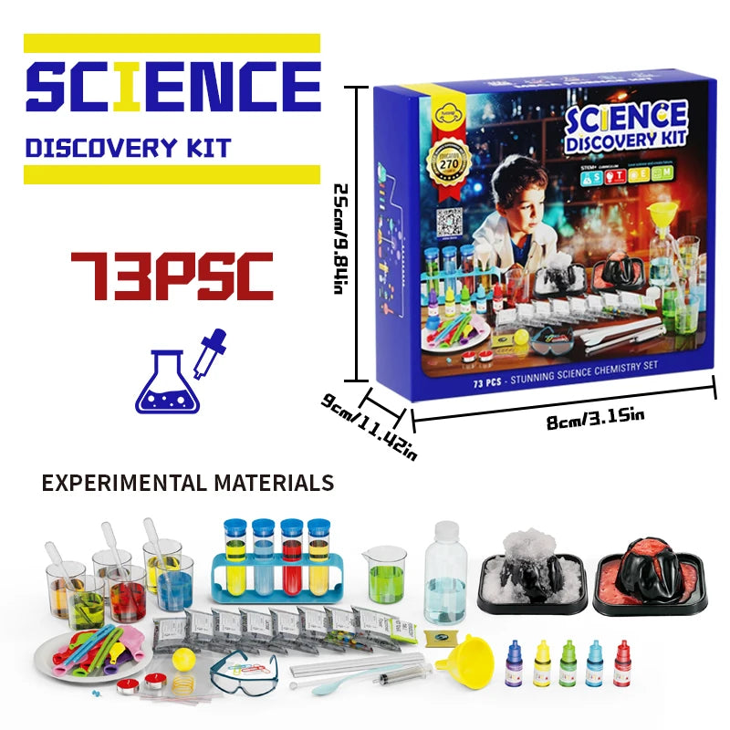 1 Set of 20 in 1 Little Scientist Exploration Kit, Educational Science Toys, Made of Non-Toxic Pe Material, Safe Material