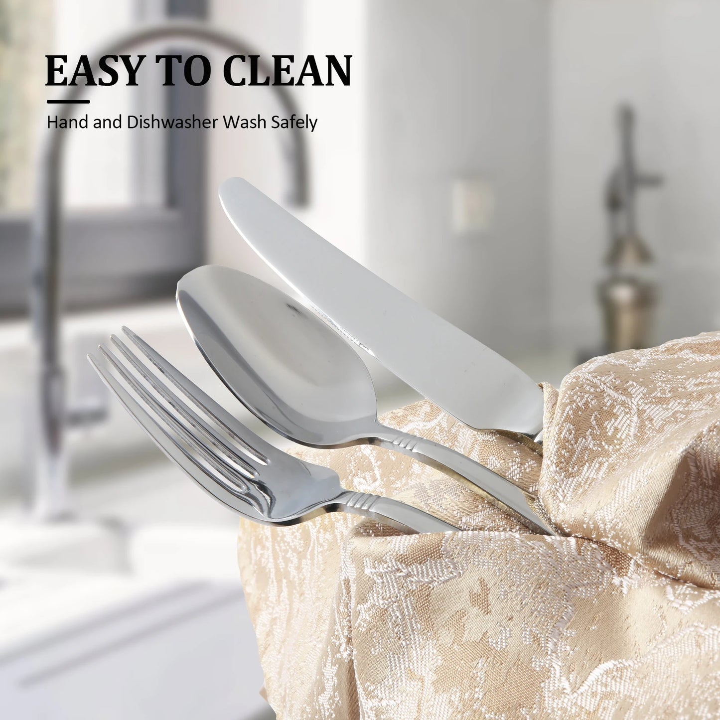 20pcs stainless steel tableware set, Silverware Set modern design western food utensils, dinner, restaurant suppliesrestaurant