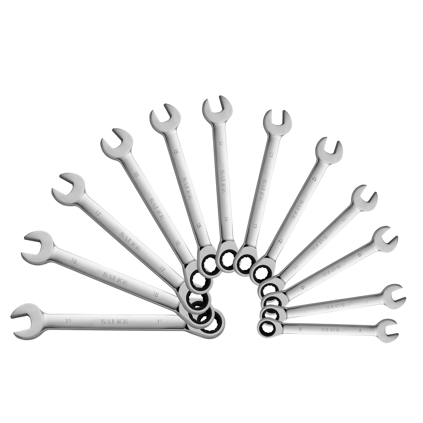 1 Piece Ratchet Combination Wrench Spanner and Ring Gear Hand Tools Socket Torque Knife Nut Tools A Set of Key
