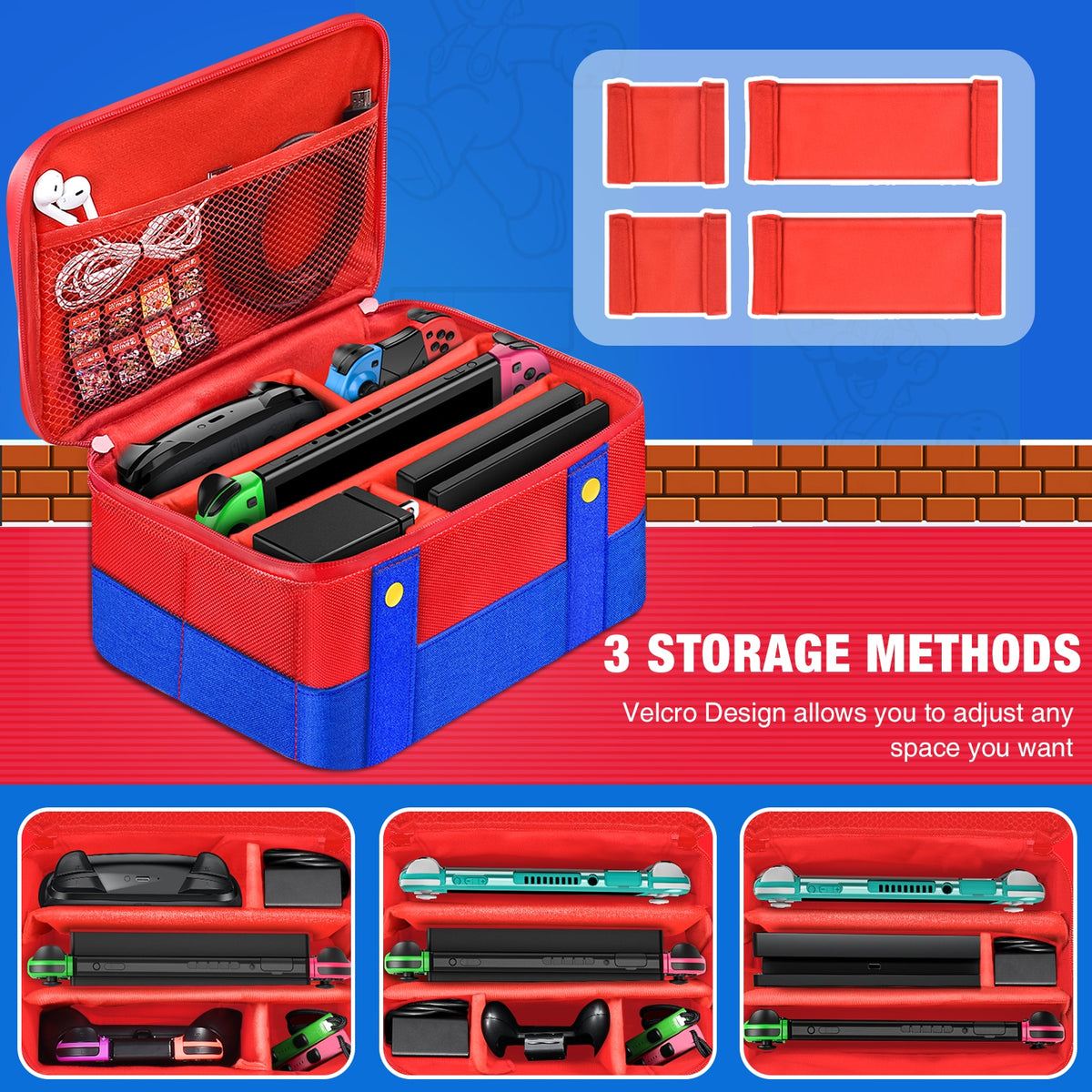 Large Carrying Protective Case for Nintendo Switch OLED Console Pro Controller Travel Storage Bag Case For Switch Accessories