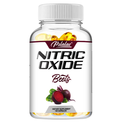 Nitric Oxide Supplement - with Beetroot - Energy, Strength & Endurance Support - 120 Capsules