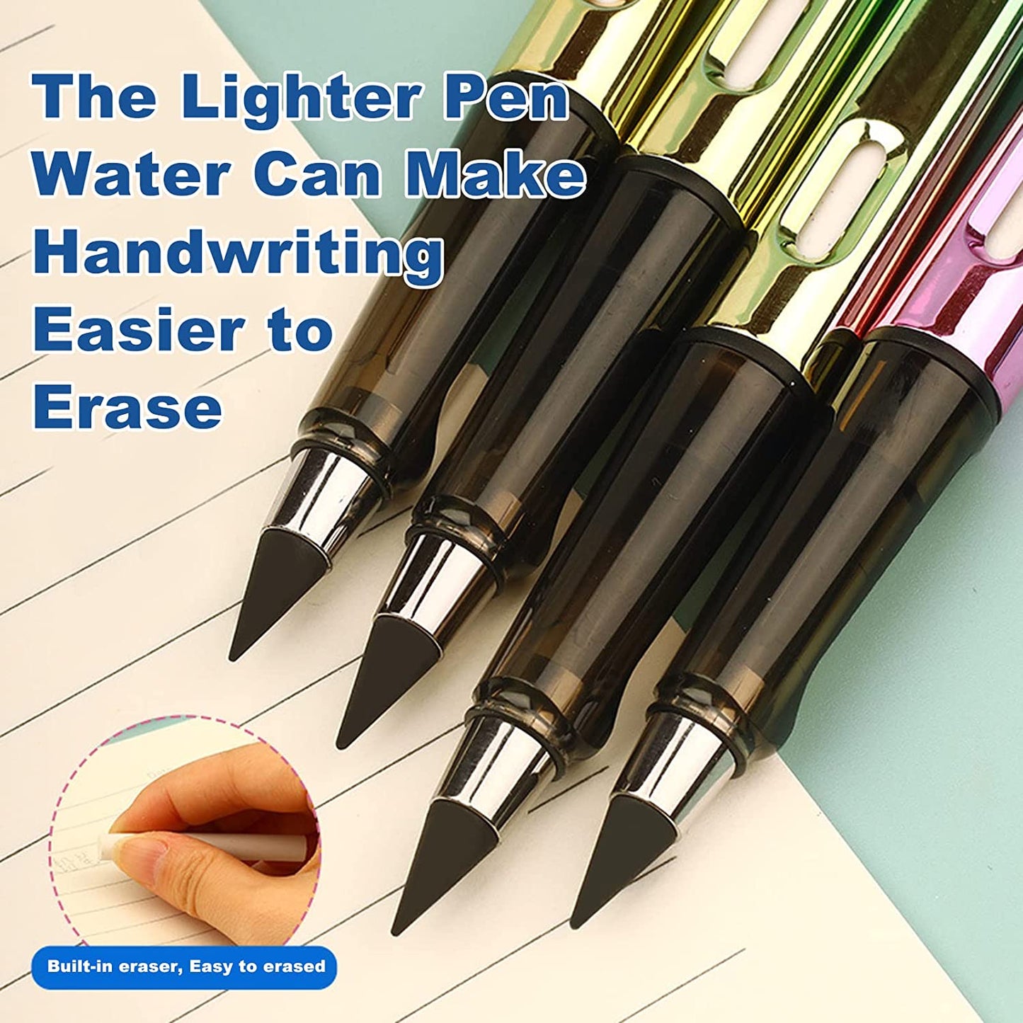 10Pcs/Set Infinity Pencil No Ink Unlimited Writing Art Eternal Pencils Sketch School Items Kawaii Pens Back To School Supplies