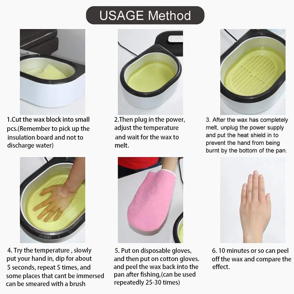 Paraffin Wax Machine for Hand and Feet, Touchscreen Paraffin Wax Warmer with 1.98lb Wax Moisturizing Paraffin Spa Wax Bath Kit