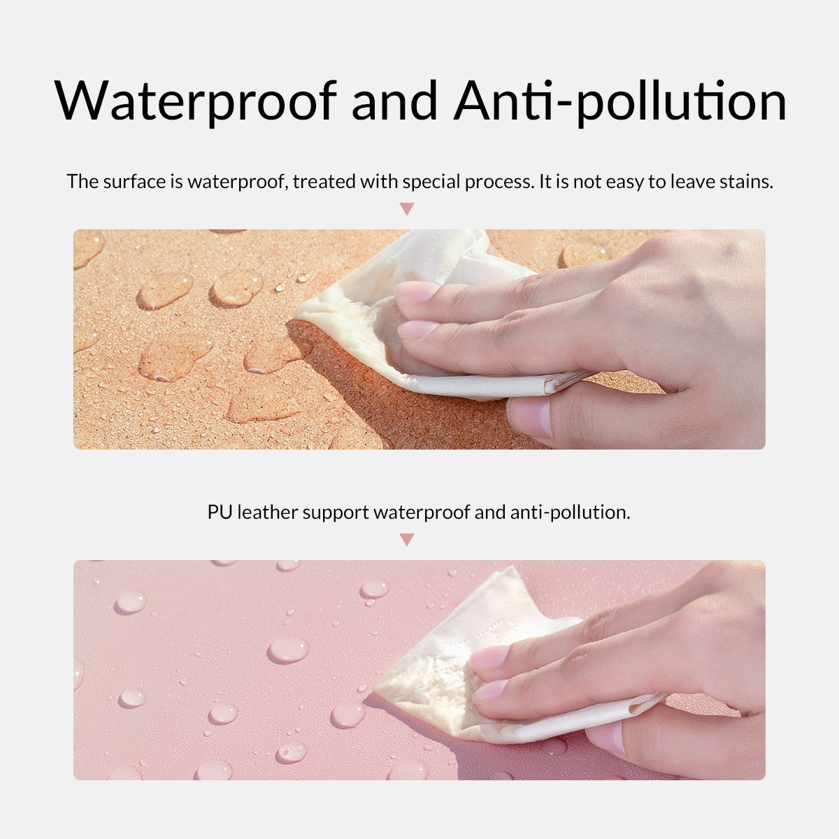 ORICO Double-side Large Mouse Pad Gaming MousePad Computer PU Leather PC Desk Mat Cork Ultra Thin keyboard pad Waterproof