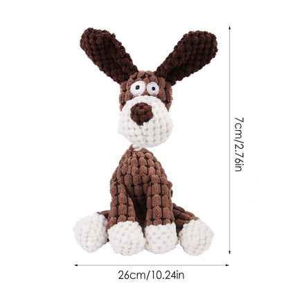 Dog Toy Squeaky Donkey Papa Duck Dog Puppy Chew Toys Making Sound Durable Plush Molar Dog Toy Pet Training For Small Medium Dogs