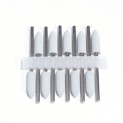 10pcs Silicone Nail Drill Bit Rubber Manicure Drills Electric Rotary Mills Cutter Cuticle Polishing Tools Nail Salon Accessories