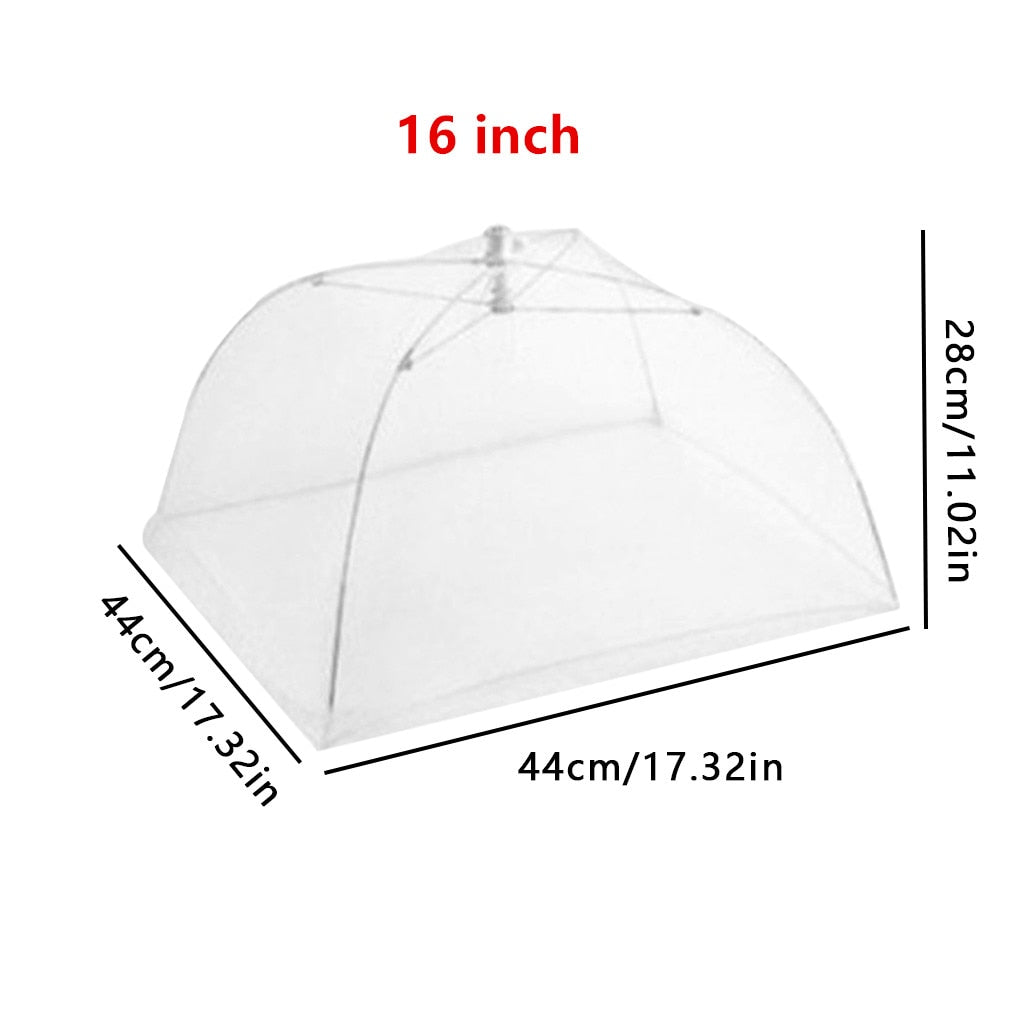 12-18inch Household Food Umbrella Cover Picnic Barbecue Party Tent For Kitchen Dinner Table Anti Mosquito Fly Resistant Net Tent
