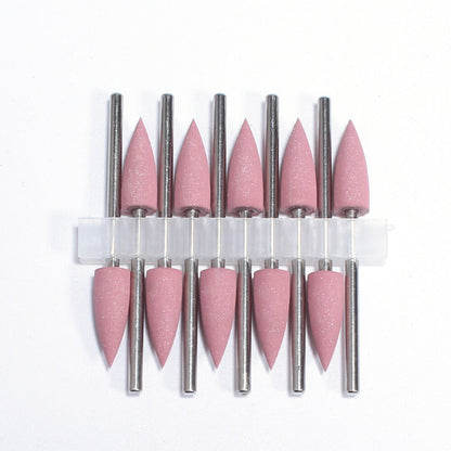 10pcs Silicone Nail Drill Bit Rubber Manicure Drills Electric Rotary Mills Cutter Cuticle Polishing Tools Nail Salon Accessories