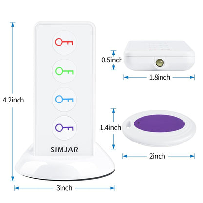 Wireless Remote Control RF Key Finder Locator for Wallet Phone Glasses Luggage Pet Tracker, Good Present for Family Member