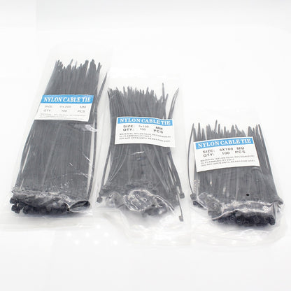 300 Pcs Nylon Cable Self-locking Plastic Wire Zip Ties Set 3*100 3*150 4*200 MRO &amp; Industrial Supply Fasteners &amp; Hardware Cable