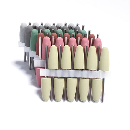 10pcs Silicone Nail Drill Bit Rubber Manicure Drills Electric Rotary Mills Cutter Cuticle Polishing Tools Nail Salon Accessories