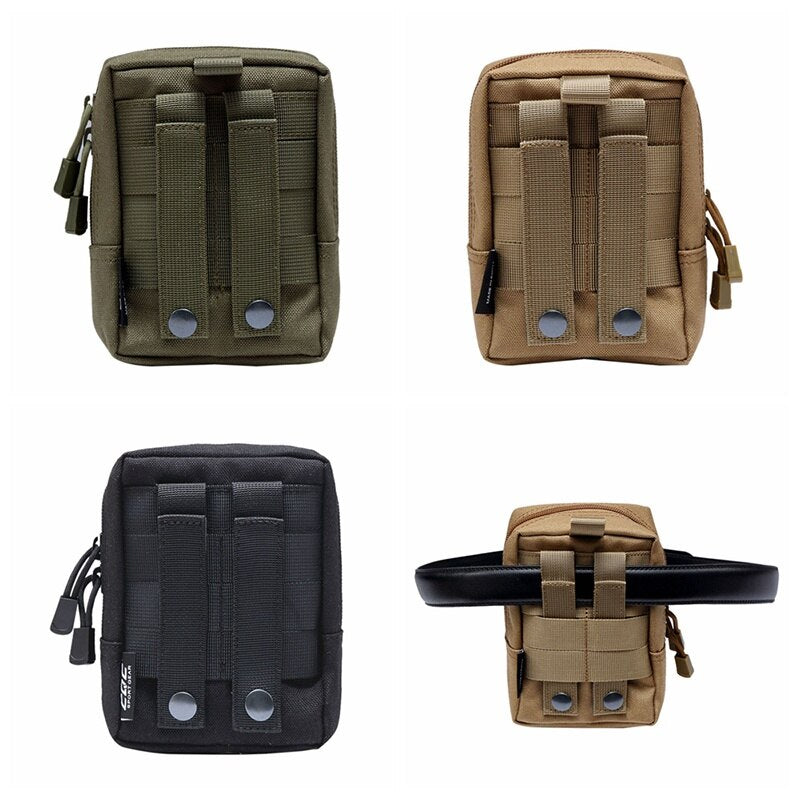 Tactical Molle System Medical Pouch 1000D Utility EDC Tool Accessory Waist Pack Phone Case Airsoft Hunting Pouch