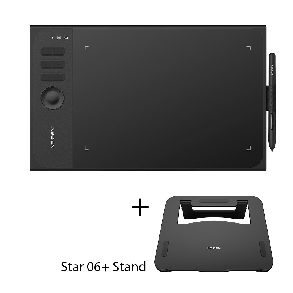 XPPen Star 06 Graphics Drawing Tablet with 8192 levels Pressure Sensivity both Wired and Wireless Mode Design with roller key