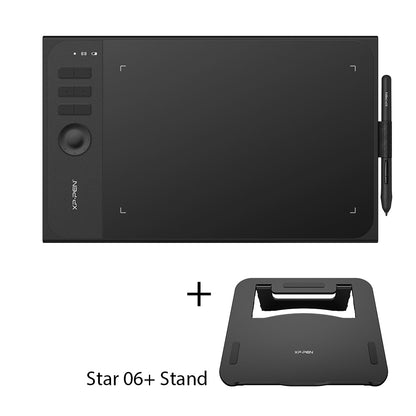 XPPen Star 06 Graphics Drawing Tablet with 8192 levels Pressure Sensivity both Wired and Wireless Mode Design with roller key