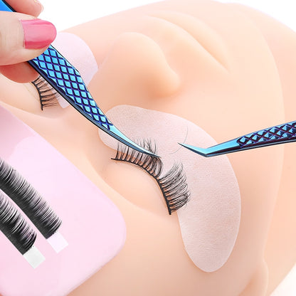 Professional Eyelashes Tweezers For Lashes Extension Nipper Stainless Steel High Precision Eyelash Extension Eyebrow Tweezers