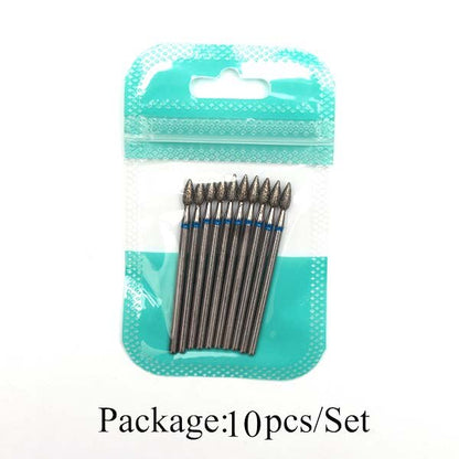 10pcs Silicone Nail Drill Bit Rubber Manicure Drills Electric Rotary Mills Cutter Cuticle Polishing Tools Nail Salon Accessories