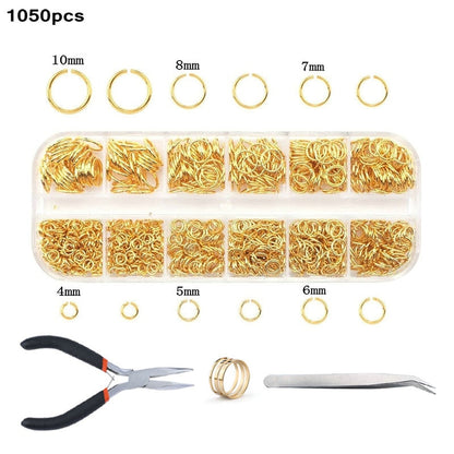 Alloy Accessories Jewelry Findings Set Jewelry Making Tools Copper Wire Open Jump Rings Earring Hook Jewelry Making Supplies Kit