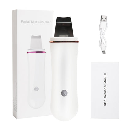Ultrasonic Skin Scrubber Electric Facial Cleansing Pore Deep Cleaner Acne Blackhead Remover Peeling Shovel Device Beauty Machine