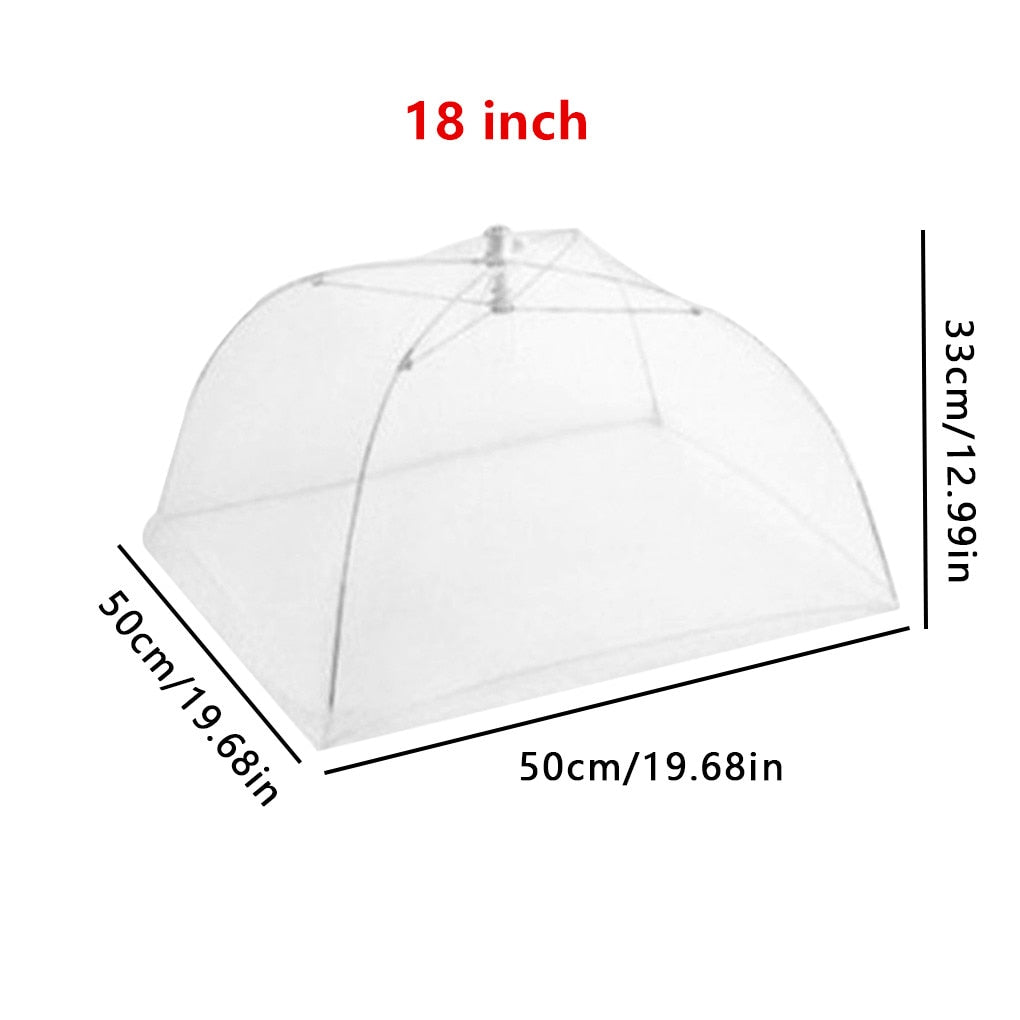 12-18inch Household Food Umbrella Cover Picnic Barbecue Party Tent For Kitchen Dinner Table Anti Mosquito Fly Resistant Net Tent