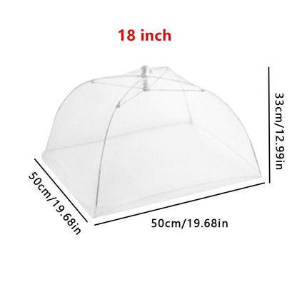 12-18inch Household Food Umbrella Cover Picnic Barbecue Party Tent For Kitchen Dinner Table Anti Mosquito Fly Resistant Net Tent