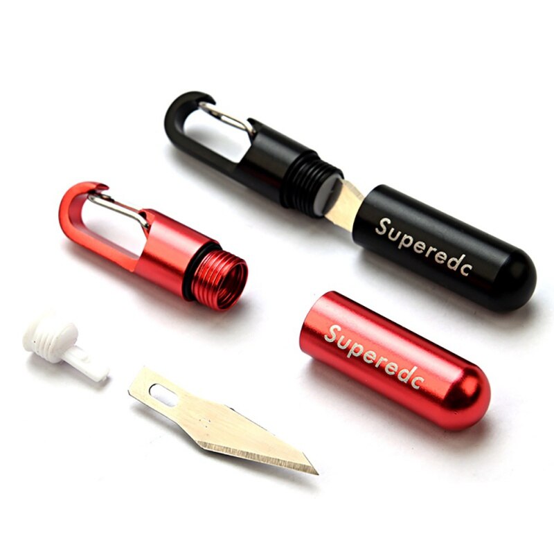 Portable Cutting Tool Brass Outdoor Multi-function EDC Mini Tool Key Ring Pendant Tool Capsule Knife Tiny Cutting Tool