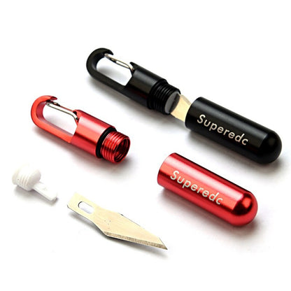 Portable Cutting Tool Brass Outdoor Multi-function EDC Mini Tool Key Ring Pendant Tool Capsule Knife Tiny Cutting Tool
