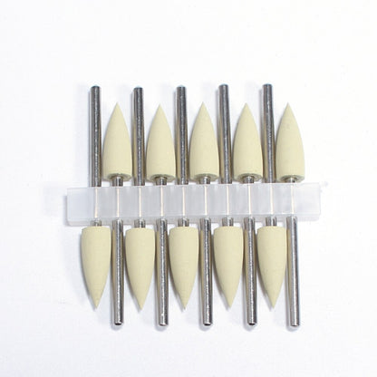 10pcs Silicone Nail Drill Bit Rubber Manicure Drills Electric Rotary Mills Cutter Cuticle Polishing Tools Nail Salon Accessories