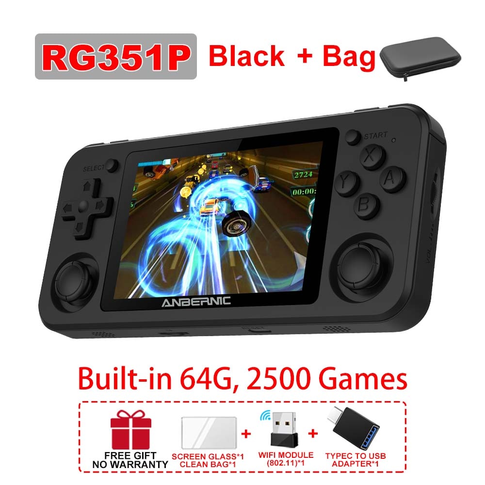 ANBERNIC RG503 RG351P Retro Video Game Console RK3326 Linux System PC Shell PS1 Game Player Portable Pocket HandheldGame Console