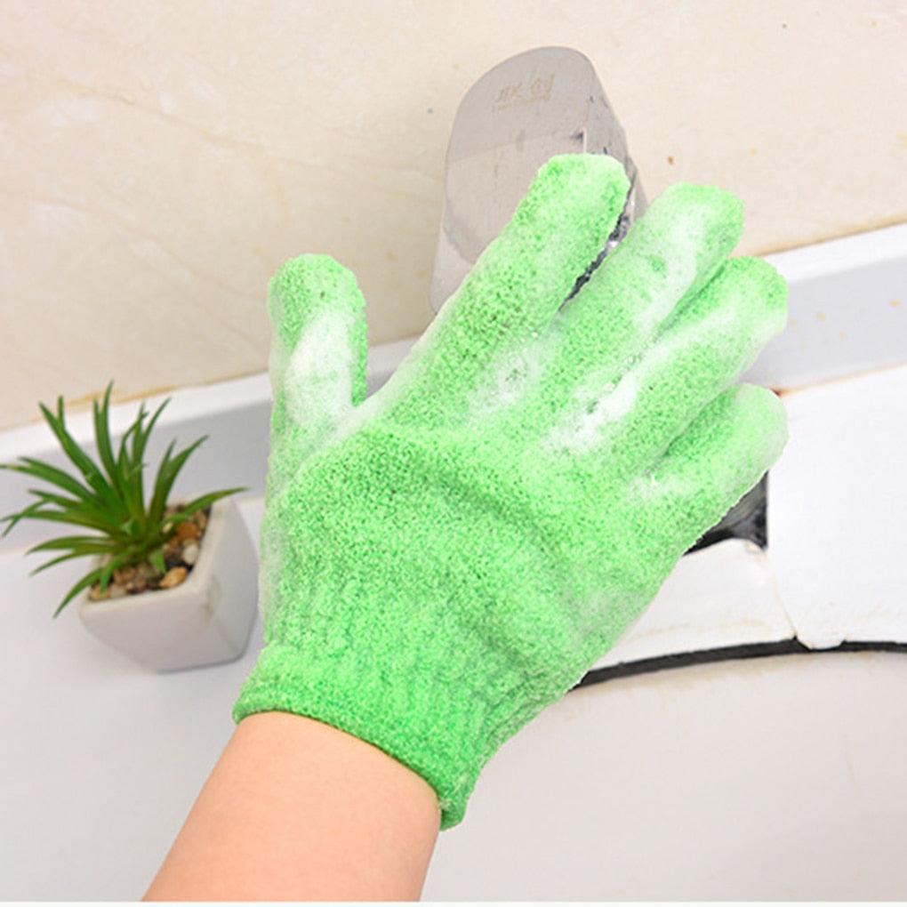 Peeling Exfoliating Mitt Glove For Shower Scrub Gloves Resistance Body Massage Sponge Wash Skin Moisturizing SPA Bath Glove