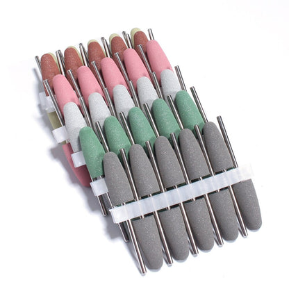 10pcs Silicone Nail Drill Bit Rubber Manicure Drills Electric Rotary Mills Cutter Cuticle Polishing Tools Nail Salon Accessories