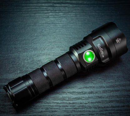 Sofirn New C8F 21700 Version Powerful LED flashlight Triple Reflector  XPL 3500lm Super Bright Torch with 4 Groups Ramping