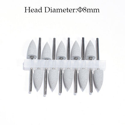 10pcs Silicone Nail Drill Bit Rubber Manicure Drills Electric Rotary Mills Cutter Cuticle Polishing Tools Nail Salon Accessories