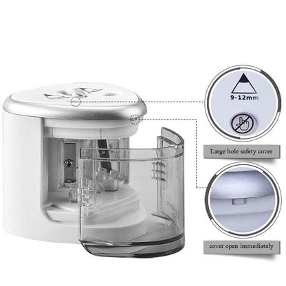 2023 New Two-hole Electric Automatic Pencil Sharpener Switch Pencil Sharpener Home Office School Supplies Stationery Art