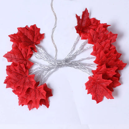 Maple Leaf LED Garland