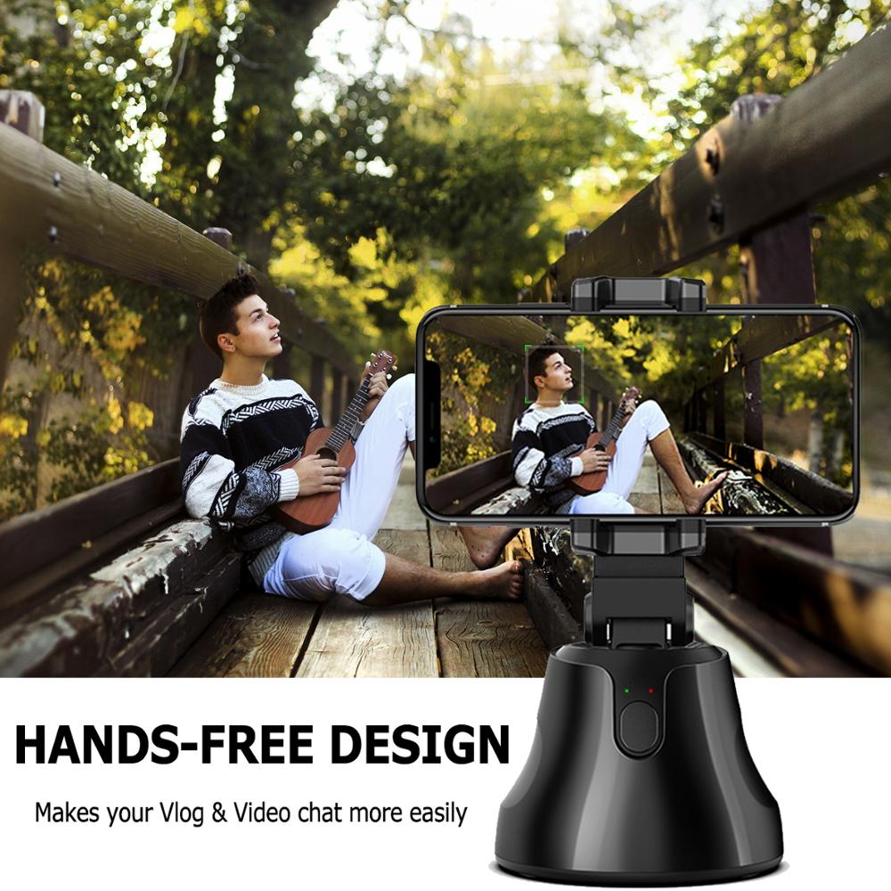 Portable All-in-one Auto Smart Shooting Selfie Stick ,  360 Rotation Auto Face Tracking Object Tracking vlog Camera Phone Holder