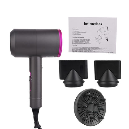 Negative Ion Hair Dryer Professional Salon Ionic Blow Dryer with Diffuser &amp; Concentrator Ceramic Powerful Fast Drying Hairdryers