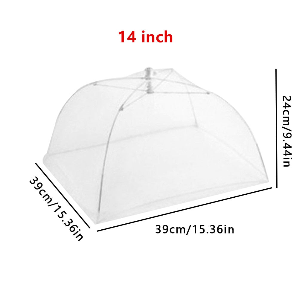 12-18inch Household Food Umbrella Cover Picnic Barbecue Party Tent For Kitchen Dinner Table Anti Mosquito Fly Resistant Net Tent