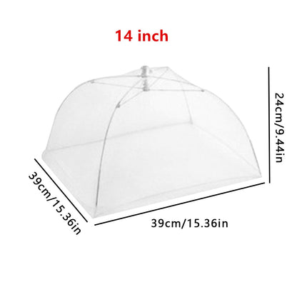 12-18inch Household Food Umbrella Cover Picnic Barbecue Party Tent For Kitchen Dinner Table Anti Mosquito Fly Resistant Net Tent