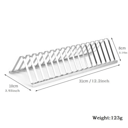 Stainless Steel Barbecue Grill Holder Smoking Rib Racks Grilling BBQ Accessories Outdoor Roasting Stand Picnic Utensil 12inch