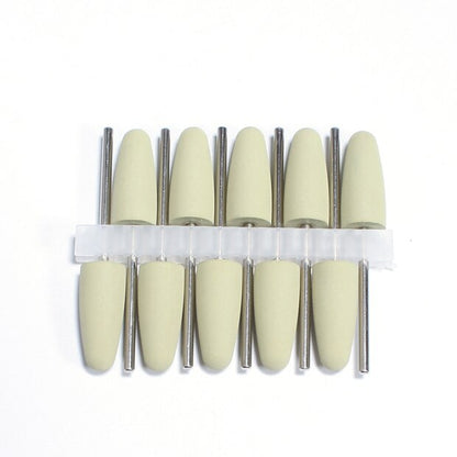 10pcs Silicone Nail Drill Bit Rubber Manicure Drills Electric Rotary Mills Cutter Cuticle Polishing Tools Nail Salon Accessories