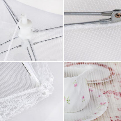 12-18inch Household Food Umbrella Cover Picnic Barbecue Party Tent For Kitchen Dinner Table Anti Mosquito Fly Resistant Net Tent