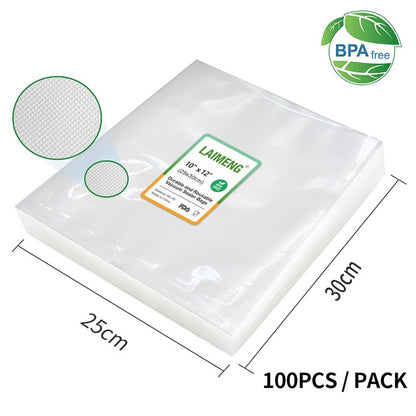 LAIMENG 50 Bags for Vacuum Packaging for Food Saver Vac Sealer Sous Vide Vaccume Pre-Cut Storage Bag For Vacuum Packer P105