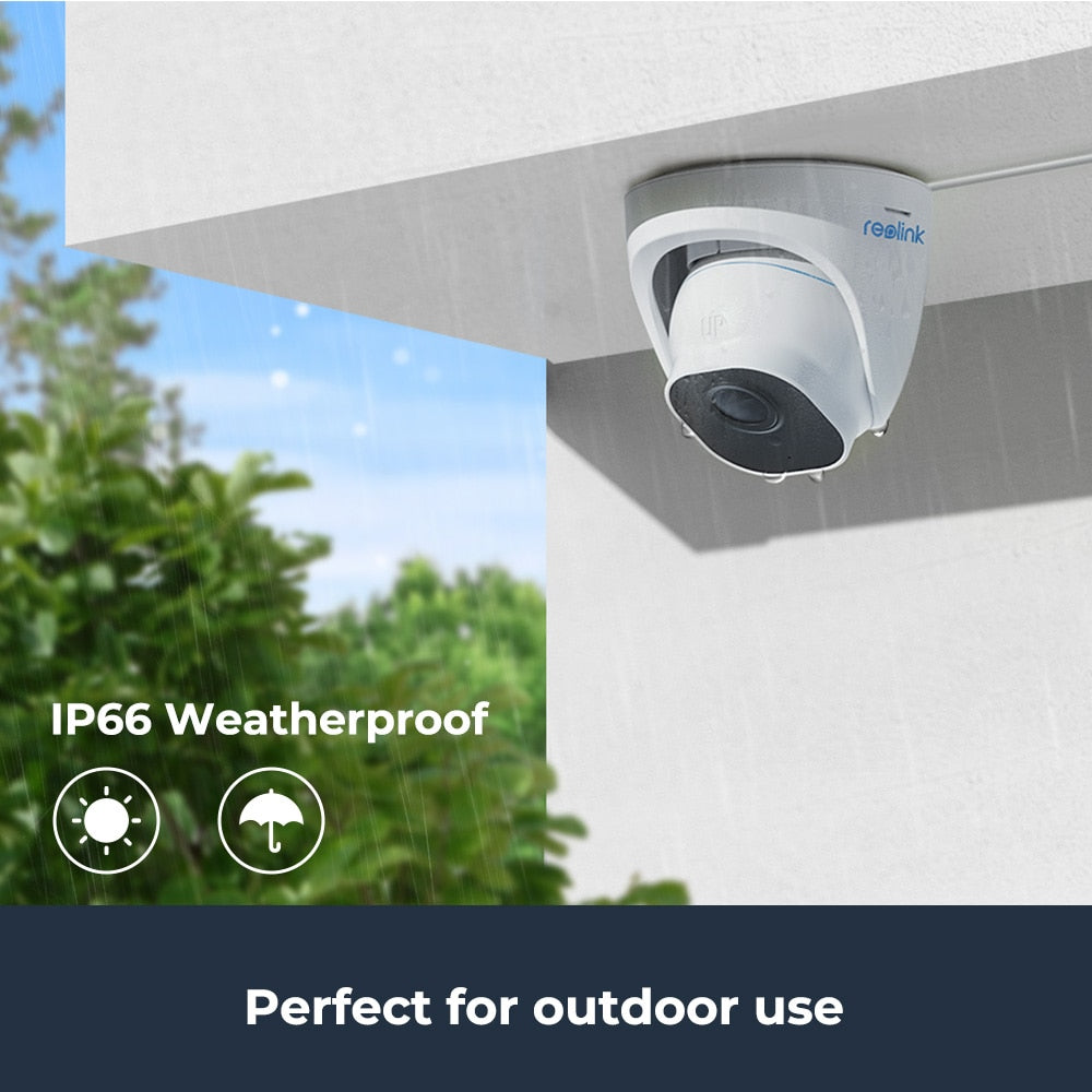 Reolink 4K PoE Camera RLC-822A 3x Optical Zoom IP camera Human/Car Detection Audio Recording IP66 8MP HD Smart Home Security Cam
