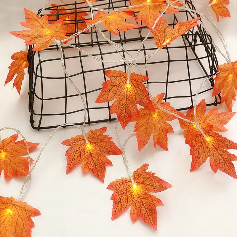 Maple Leaf LED Garland