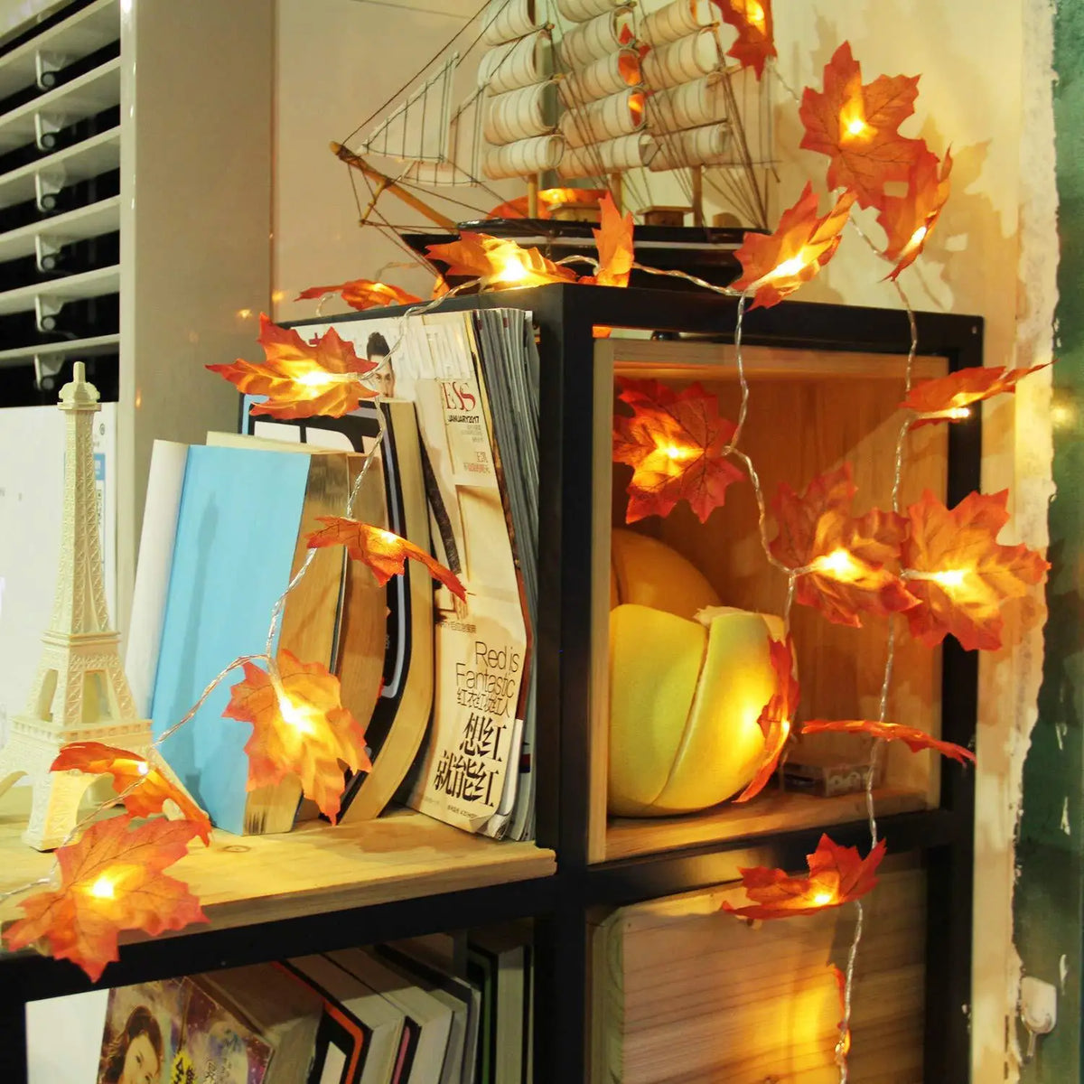 Maple Leaf LED Garland