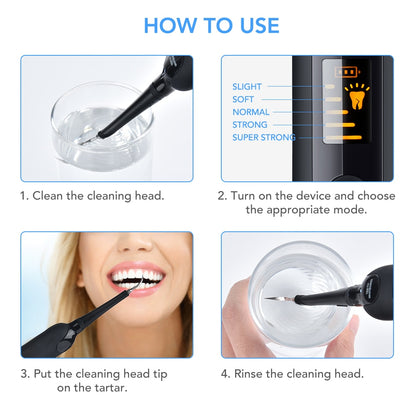 Electric Sonic Dental Calculus Remover Whitener Scaler LED Display Tooth Cleaner Rechargable Tartar Tool Whiteing Teeth Portable