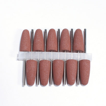 10pcs Silicone Nail Drill Bit Rubber Manicure Drills Electric Rotary Mills Cutter Cuticle Polishing Tools Nail Salon Accessories