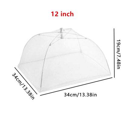 12-18inch Household Food Umbrella Cover Picnic Barbecue Party Tent For Kitchen Dinner Table Anti Mosquito Fly Resistant Net Tent